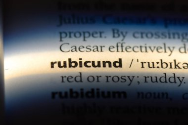 bir sözlük al yanaklı Word'de. Al yanaklı kavramı.