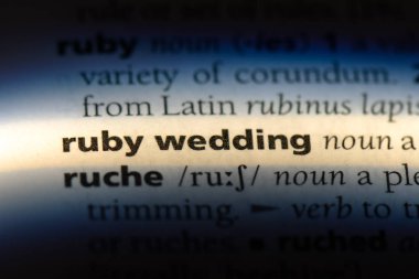 Ruby on Rails düğün Word'de bir sözlük. Ruby on Rails düğün kavramı.