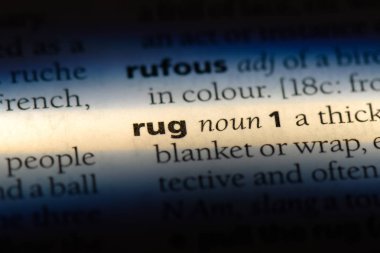 Halı Word'de bir sözlük. Halı kavramı.