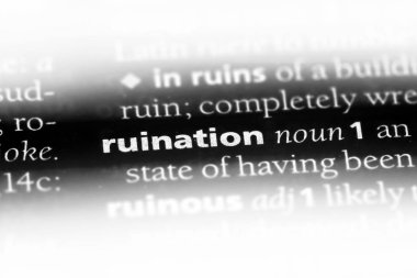 yıkma Word'de bir sözlük. yıkma kavramı.