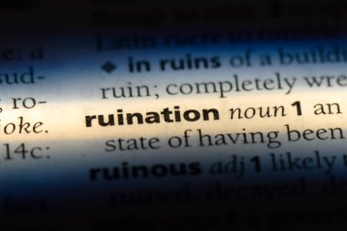 yıkma Word'de bir sözlük. yıkma kavramı.