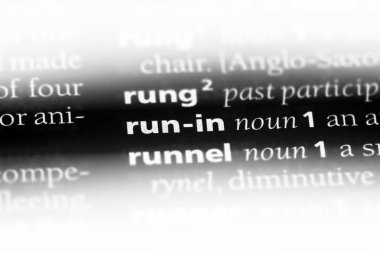 bir sözlüğü'ndeki sözcüğü ile çalıştırılır. kavram olarak çalıştırmak.