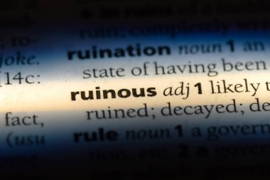 bir sözlüğü'ndeki yıkıcı sözcüğü. yıkıcı kavramı.