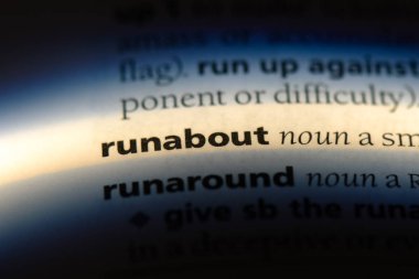 Runabout Word'de bir sözlük. Runabout kavramı.