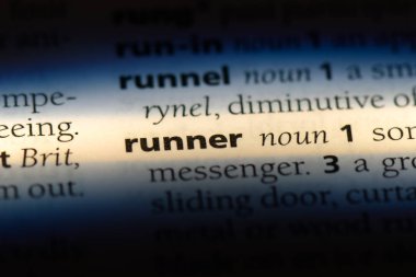 Runner Word'de bir sözlük. Runner kavramı.