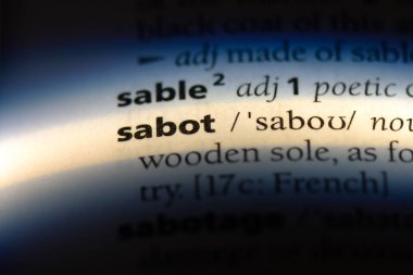 Sabot Word'de bir sözlük. Sabot kavramı.