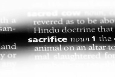 bir sözlüğü'ndeki sözcüğü kurban. kurban kavramı.