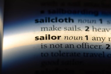 denizci Word'de bir sözlük. denizci kavramı.
