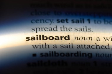 sailboard sözcük sözlüğe. sailboard kavramı.