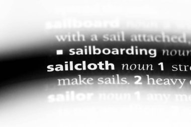 yelken Word'de bir sözlük. yelken kavramı.