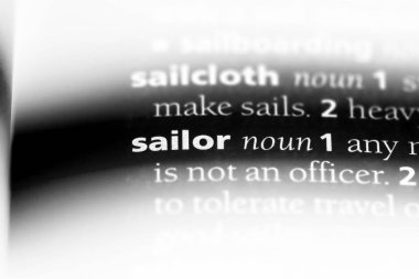 denizci Word'de bir sözlük. denizci kavramı.