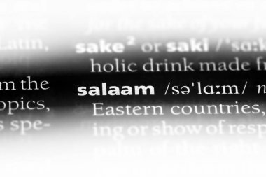 Salaam Word'de bir sözlük. Salaam kavramı.