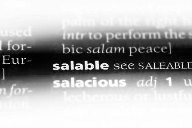 bir sözlüğü'ndeki satılabilir sözcüğü. satılabilir kavramı.