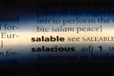 bir sözlüğü'ndeki satılabilir sözcüğü. satılabilir kavramı.
