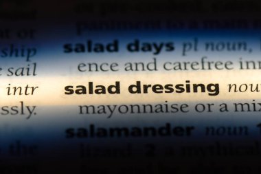 salata sosu Word'de bir sözlük. salata sosu kavramı.