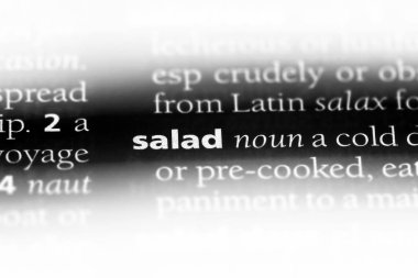 salata Word'de bir sözlük. salata kavramı.