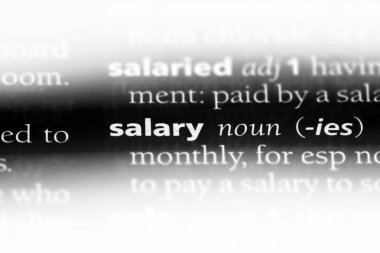 maaş Word'de bir sözlük. maaş kavramı.