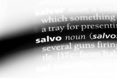 Salvo Word'de bir sözlük. Salvo kavramı.