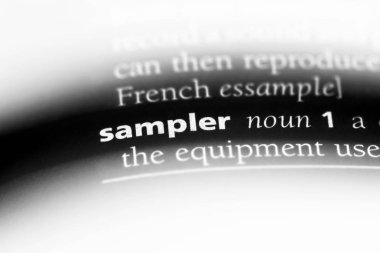 örnekleyici Word'de bir sözlük. örnekleyici kavramı.