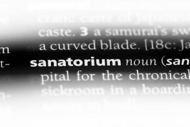 Sanatoryum Word'de bir sözlük. Sanatoryum kavramı.