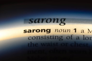 Malaya peştemâli Word'de bir sözlük. Malaya peştemâli kavramı.