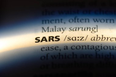 SARS Word'de bir sözlük. SARS kavramı.