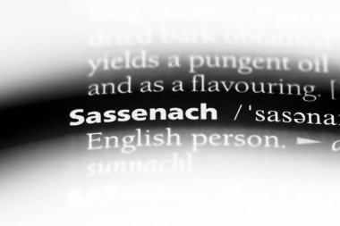Sassenach sözcük sözlüğe. Sassenach kavramı.