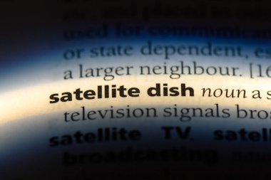 uydu çanağı bir sözlük tek kelimeyle. uydu çanağı kavramı.