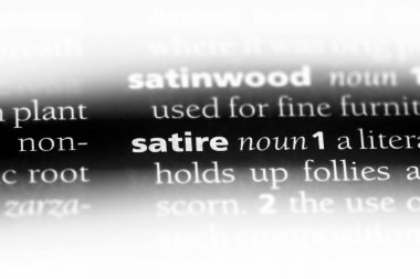 hiciv Word'de bir sözlük. hiciv kavramı.