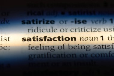 memnuniyeti Word'de bir sözlük. memnuniyeti kavramı.