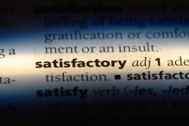 tatmin edici sözcük sözlüğe. tatmin edici kavramı.