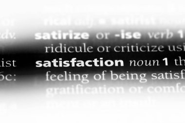 memnuniyeti Word'de bir sözlük. memnuniyeti kavramı.