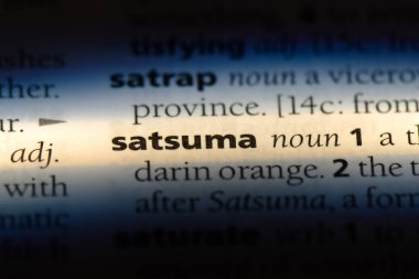 Satsuma Word'de bir sözlük. Satsuma kavramı.