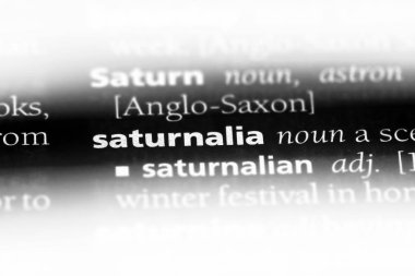 Satürn bayramı Word'de bir sözlük. Satürn bayramı kavramı.
