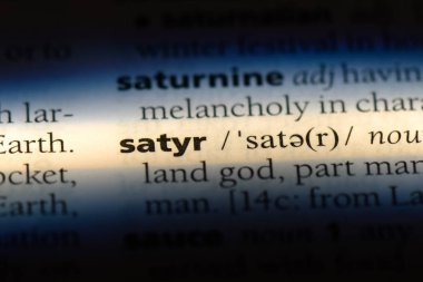 satir Word'de bir sözlük. satir kavramı.