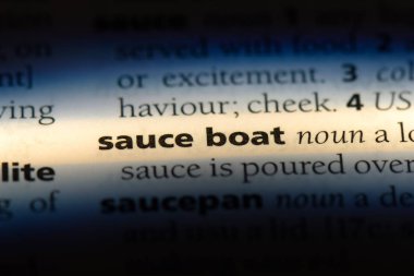 bir sözlüğü'ndeki sos tekne sözcüğü. sos tekne kavramı.