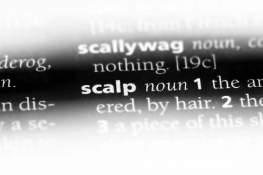 bir sözlüğü'ndeki sözcüğü kafa derisi. kafa derisi kavramı.