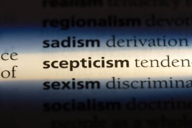 şüphecilik Word'de bir sözlük. şüphecilik kavramı.