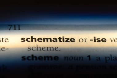 bir sözlüğü'ndeki sözcüğü schematize. kavram schematize.