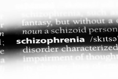 Şizofreni Word'de bir sözlük. Şizofreni kavramı.