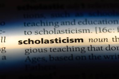 scholasticism sözcük sözlüğe. scholasticism kavramı.