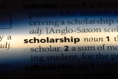 burs Word'de bir sözlük. burs kavramı.