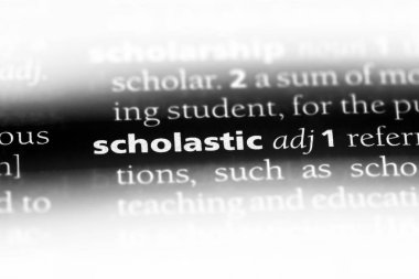 Skolastik tek kelimeyle bir sözlük. Skolastik kavramı.