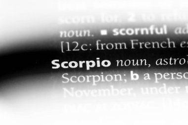 akrep Word'de bir sözlük. akrep kavramı.