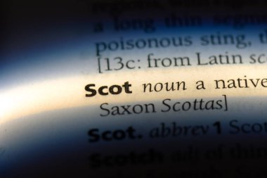 Scot Word'de bir sözlük. Scot kavramı.