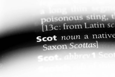 Scot Word'de bir sözlük. Scot kavramı.