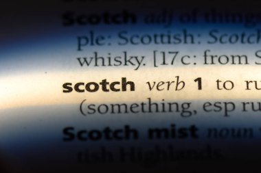 bir sözlüğü'ndeki sözcüğü viski. viski kavramı.