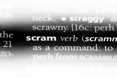 bir sözlük Word'de git. Git konsepti.