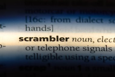 Scrambler Word'de bir sözlük. Scrambler kavramı.