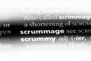 scrummage sözcük sözlüğe. scrummage kavramı.